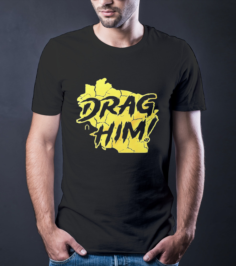 Drag Him Sal Frelick Milwaukee Brewers MLB Map T-Shirt