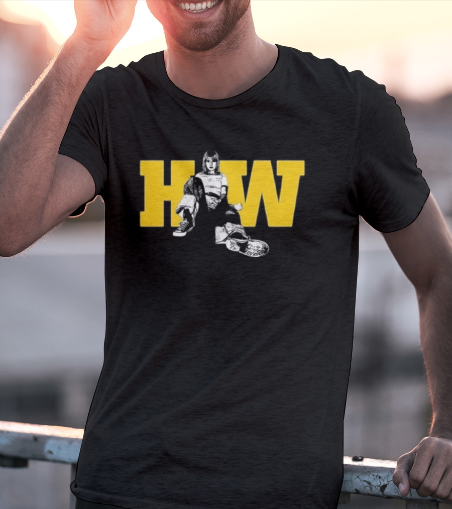 Hw Negative Self Talk No I Won't Hear It Knight Defender Sitting On HW Yellow Letters T-Shirt