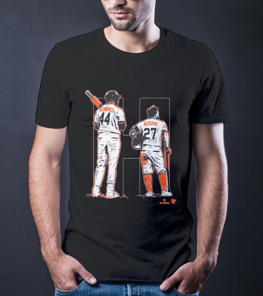 Yordan Alvarez Jose Altuve 44 27 Houston Baseball Astros H Duo T-Shirt