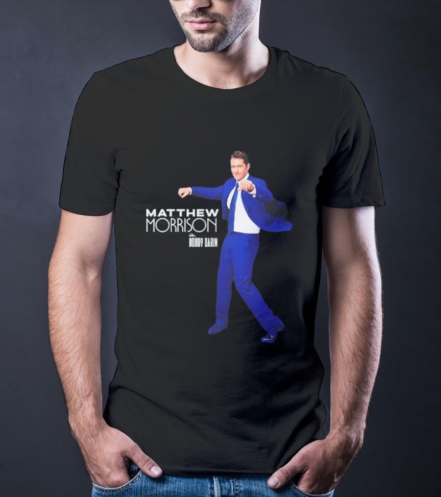Just In Time Matthew Morrison Is Bobby Darin Bold Blue Suit Dance T-Shirt