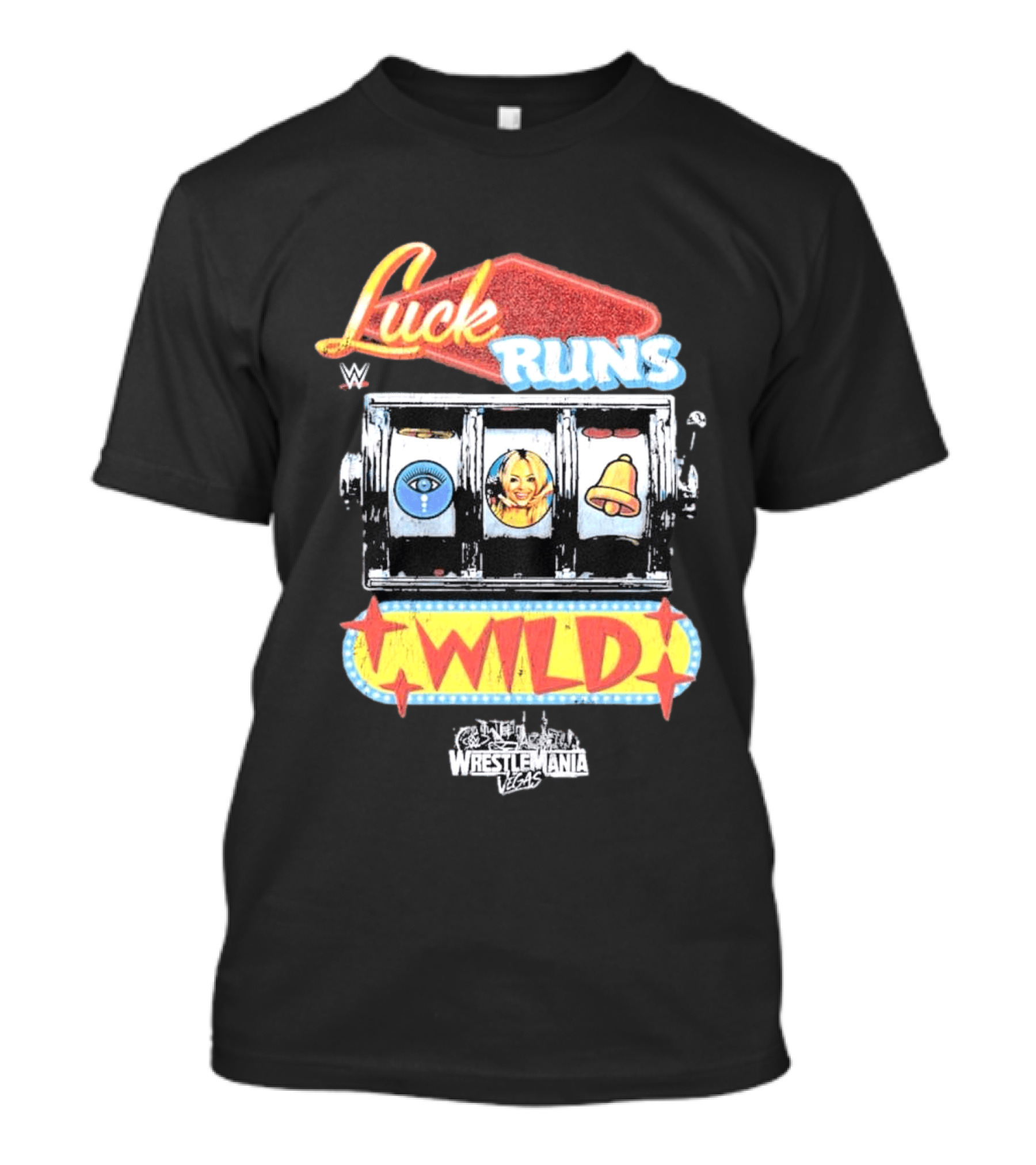 WrestleMania Vegas Slot Machine Luck Runs Wild T-Shirt