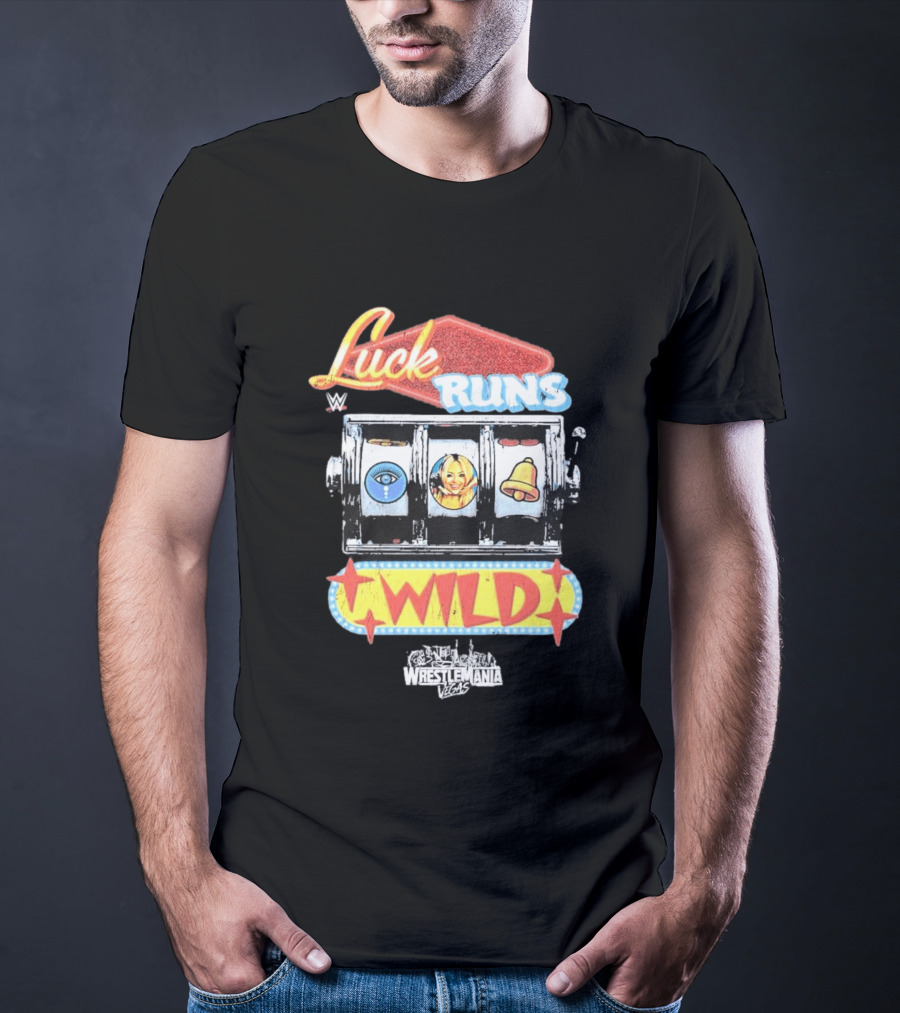 WrestleMania Vegas Slot Machine Luck Runs Wild T-Shirt