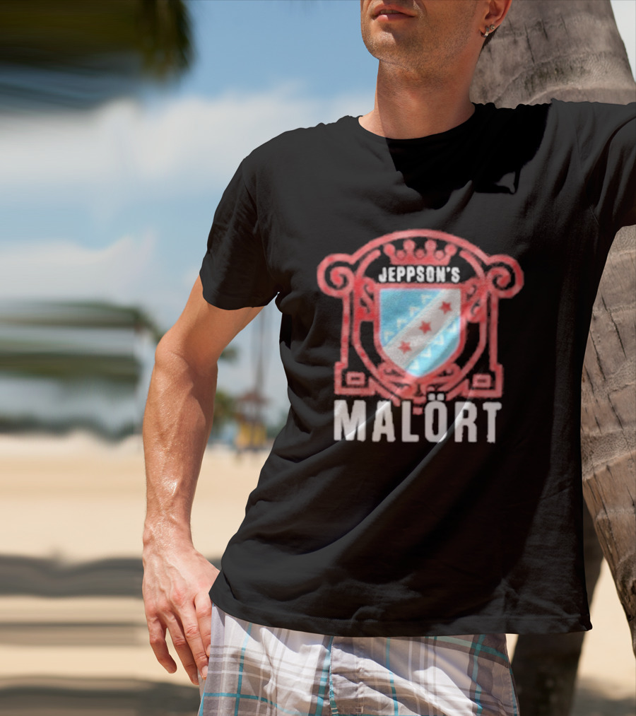 Jeppson's Malört Crest With Chicago Style Star Shield T-Shirt