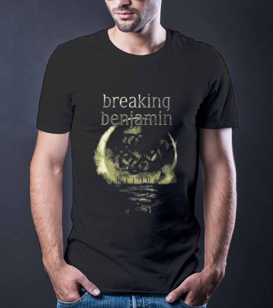 Breaking Benjamin 10 Years Dark Before Dawn Moon T-Shirt