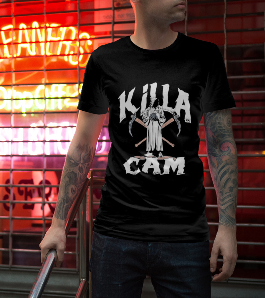 Killa Cam Schlittler New York Baseball Crossed Bats And Sickle T-Shirt
