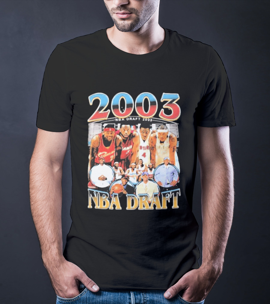 2003 NBA Draft James Anthony Bosh Wade T-Shirt