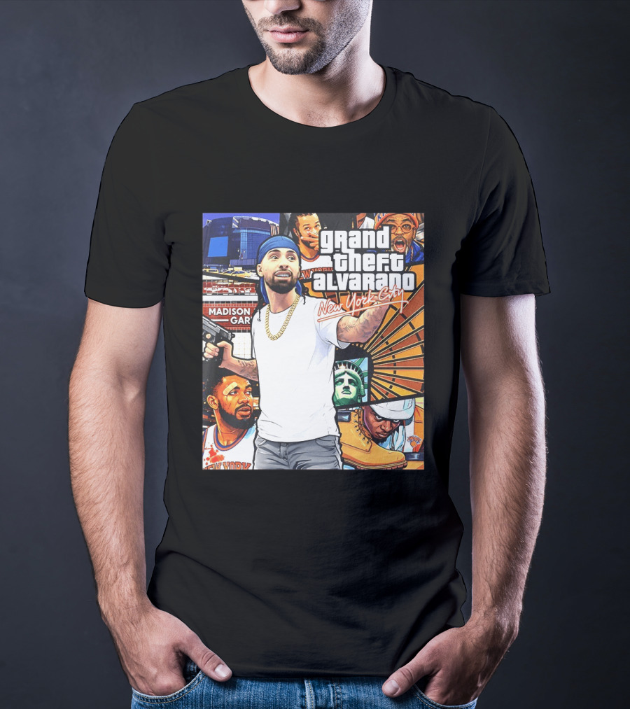 Grand Theft Alvarado New York City Madison Square Garden Knicks Energy T-Shirt
