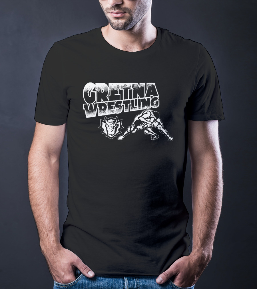 Gretina Wrestling Rise As One Rhino Grappling Strength T-Shirt