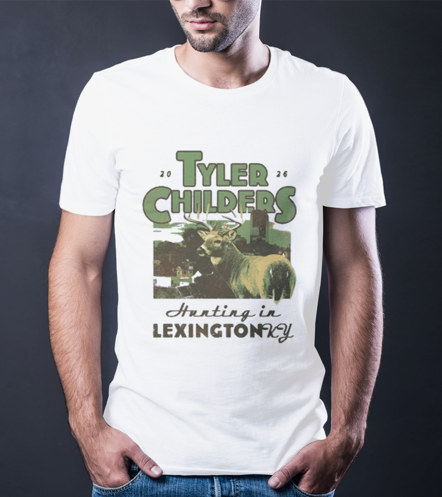 Tyler Childers 2026 Hunting In Lexington KY Deer Landscape T-Shirt