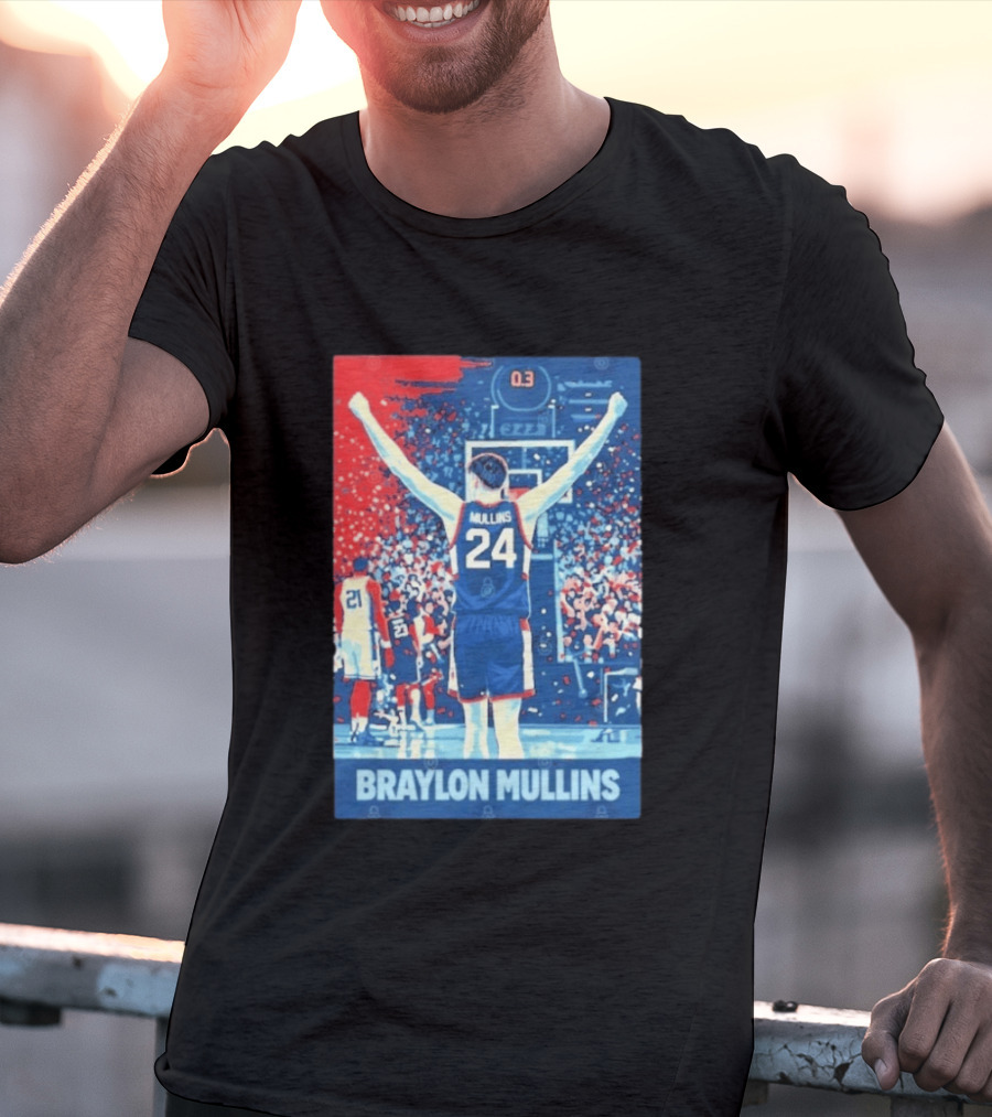 Braylon Mullins 0.3 Uconn Basketball Game Winning Moment T-Shirt