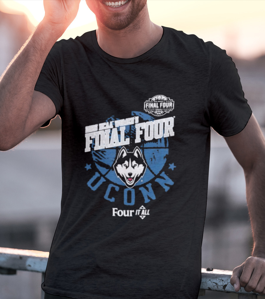 UConn Huskies 2026 NCAA Women's Final Four Four It All T-Shirt