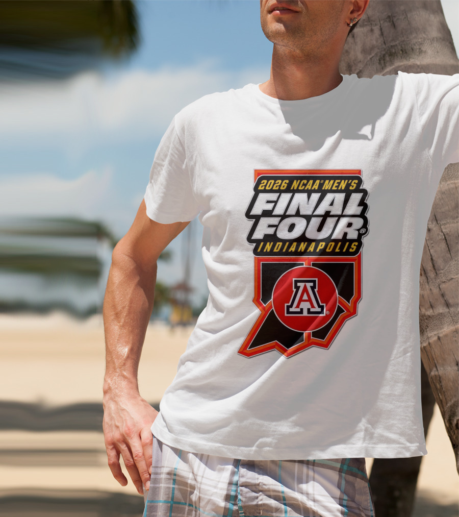 Arizona Wildcats NCAA Men's Final Four 2026 Indianapolis T-Shirt