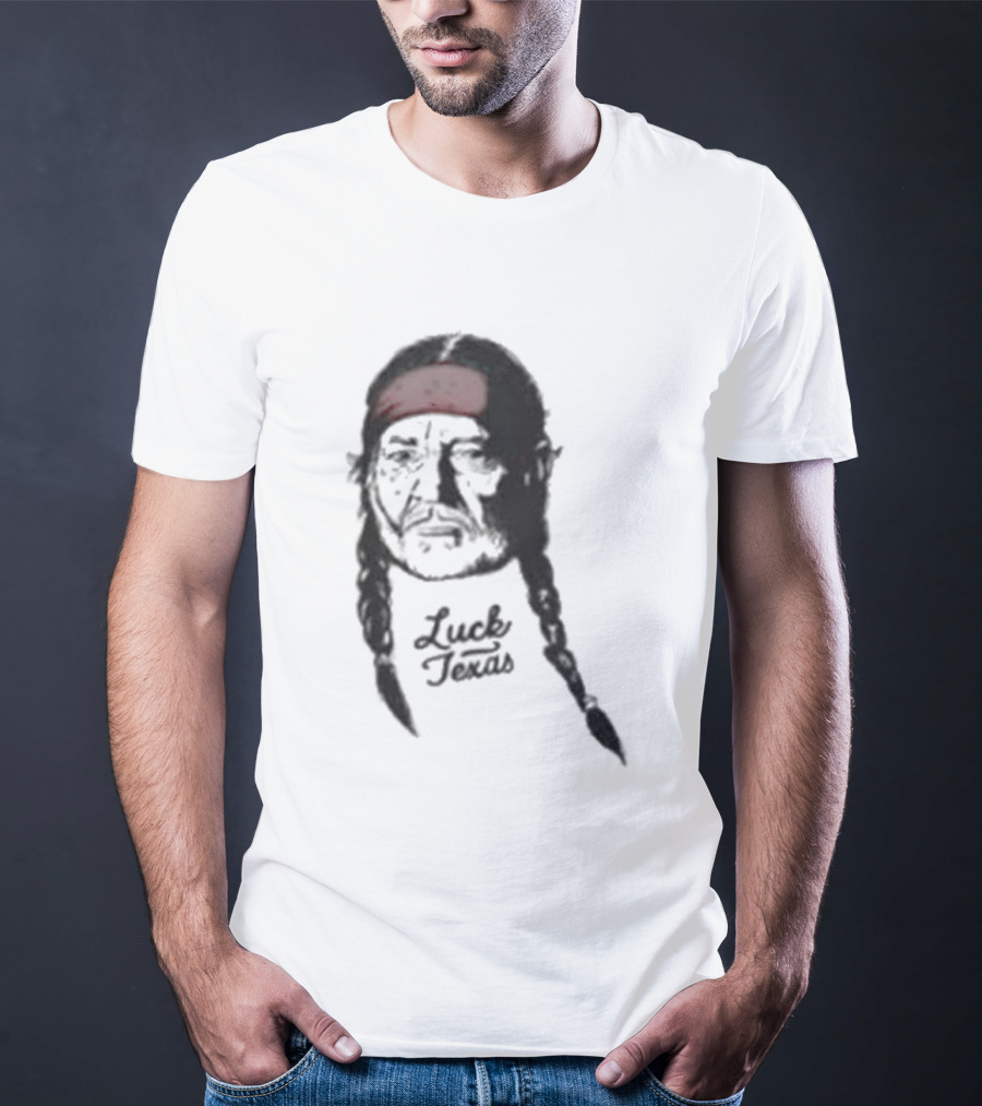 Jungmaven X Luck Reunion Willie Nelson Red Bandana Braids T-Shirt