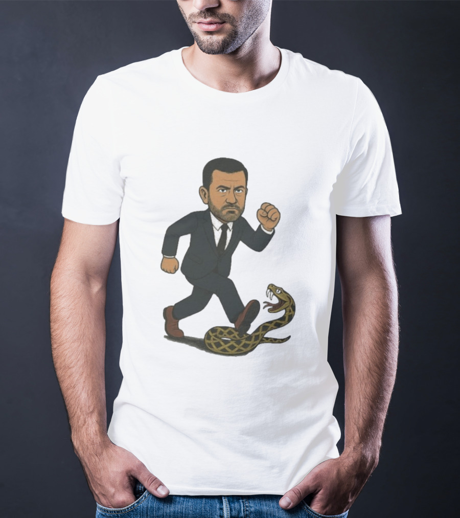 Keep On Treadin' Jimmy Kimmel Snake Suit Punch T-Shirt