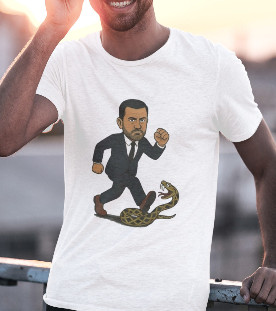 Keep On Treadin' Jimmy Kimmel Snake Suit Punch T-Shirt