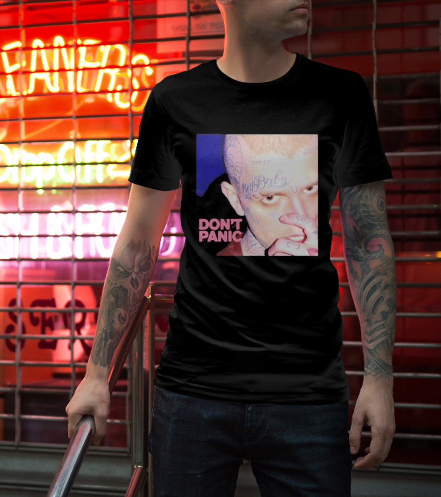 Lil Peep Don't Panic Single Cover Tattoo T-Shirt