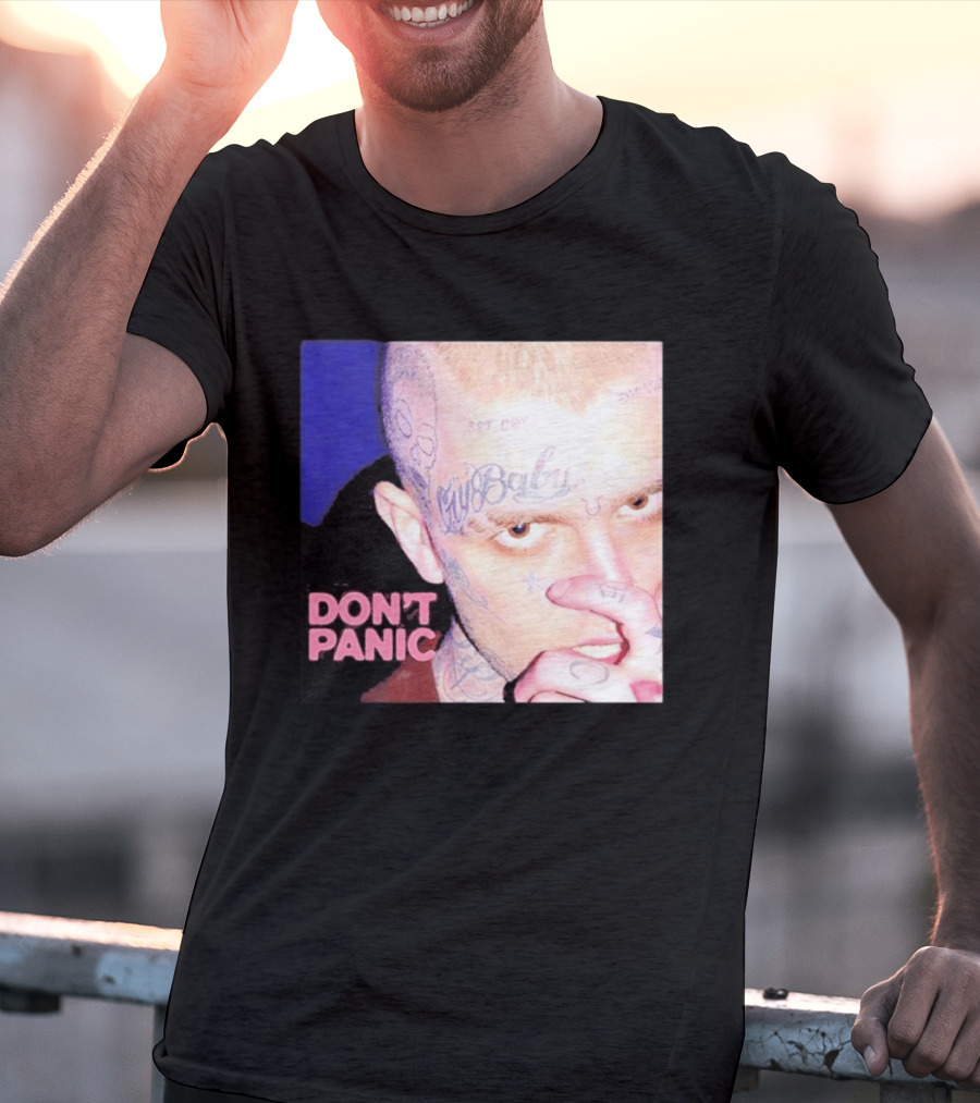 Lil Peep Don't Panic Single Cover Tattoo T-Shirt