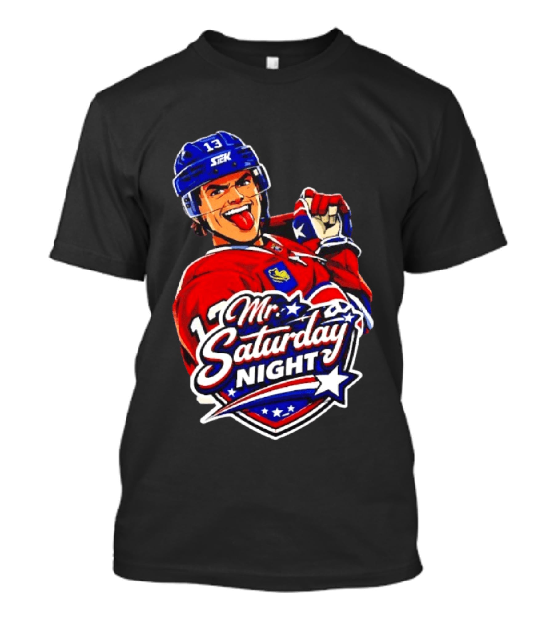 Mr. Saturday Night Cole Caufield Montreal Canadiens Hockey Player Celebration T-Shirt
