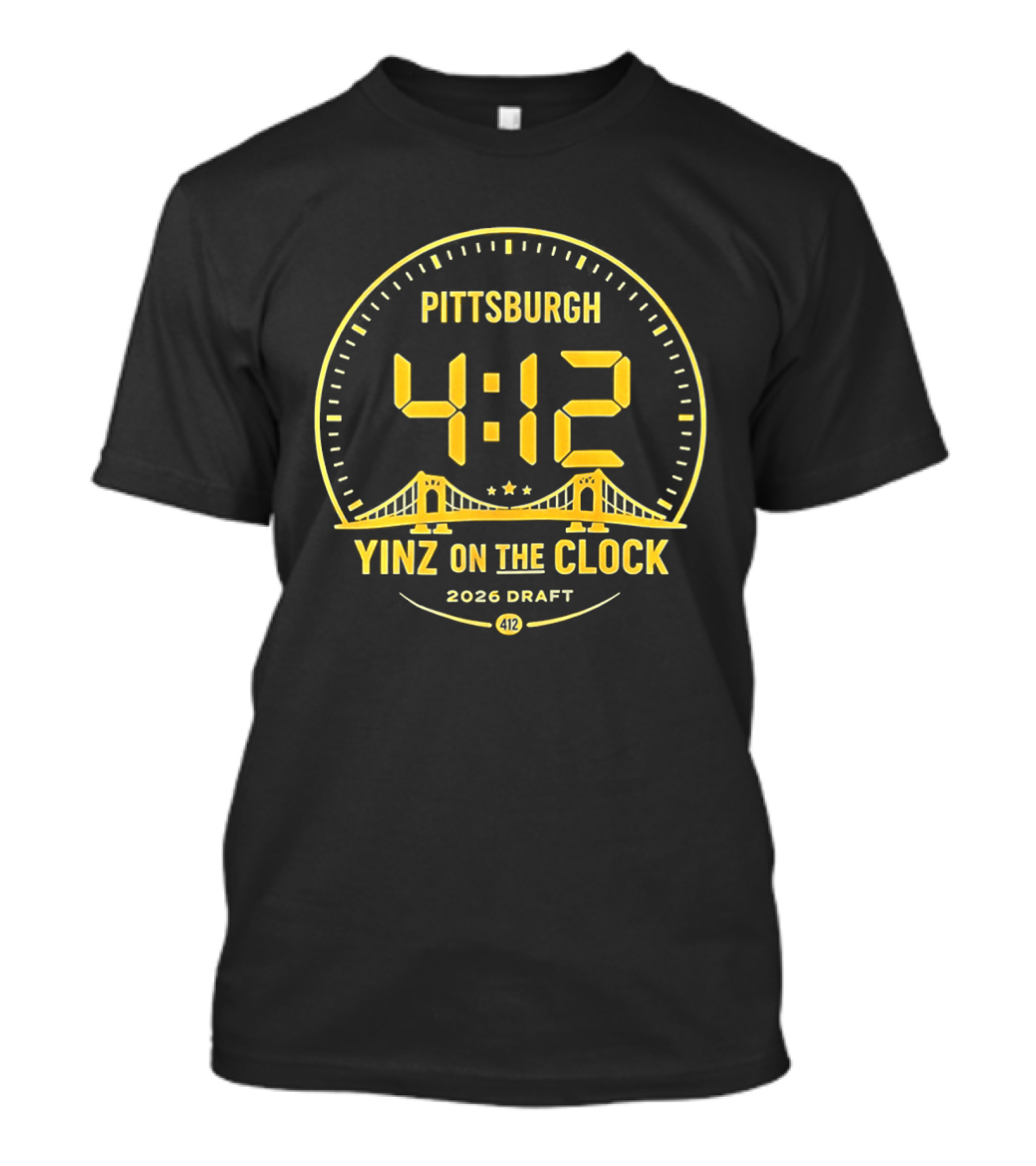 Pittsburgh 4:12 Yinz On The 2026 Draft T-Shirt