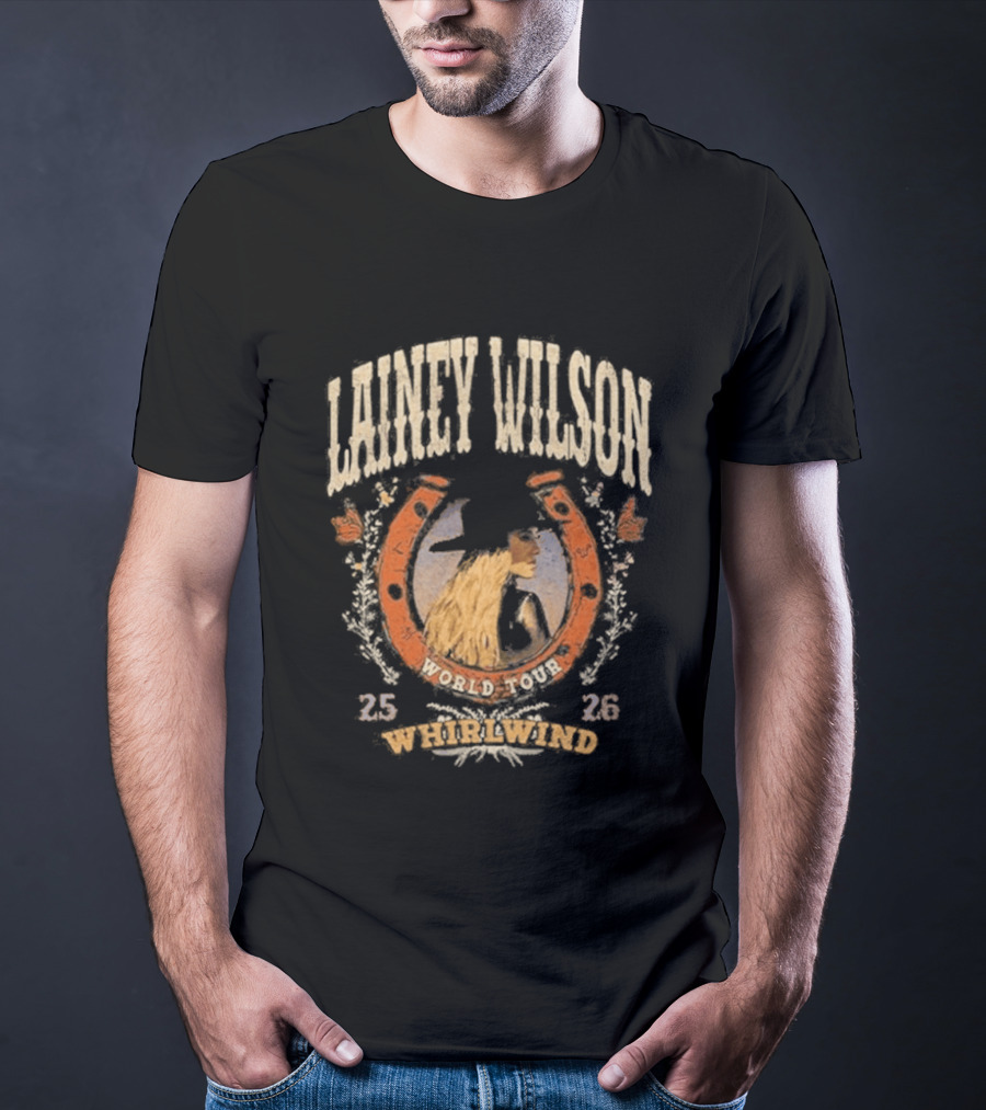 Lainey Wilson World 2023 Whirlwind Horseshoe 2526 T-Shirt