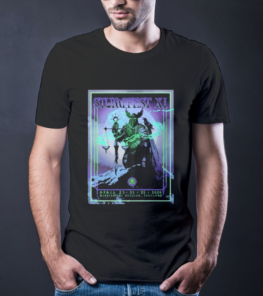 Stumpfest XI Concert Tour April 23 24 25 2026 Mississippi Studios Portland Viking Raven Mythology T-Shirt