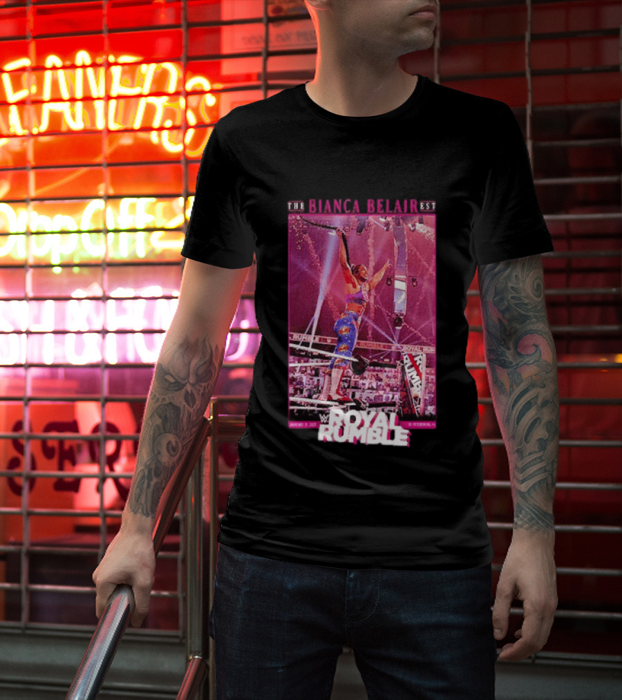 The EST WWE Bianca Belair Royal Rumble January 31 2021 St Petersburg Florida T-Shirt
