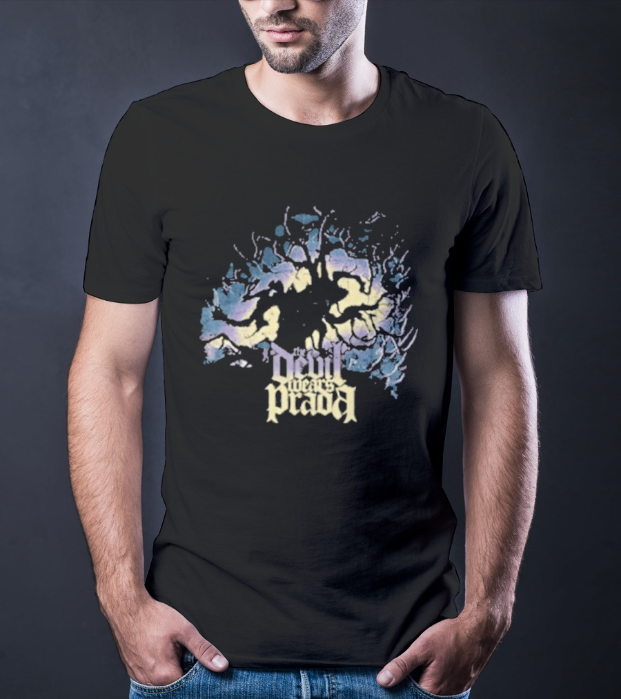 The Devil Wears Prada Roots Above Neon Tree Burst T-Shirt