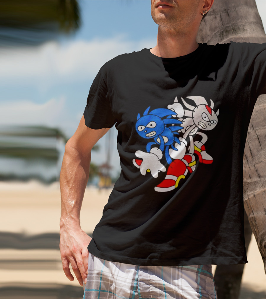 The Hedgehog Sanic And Shedew Adventure Meme Humor T-Shirt