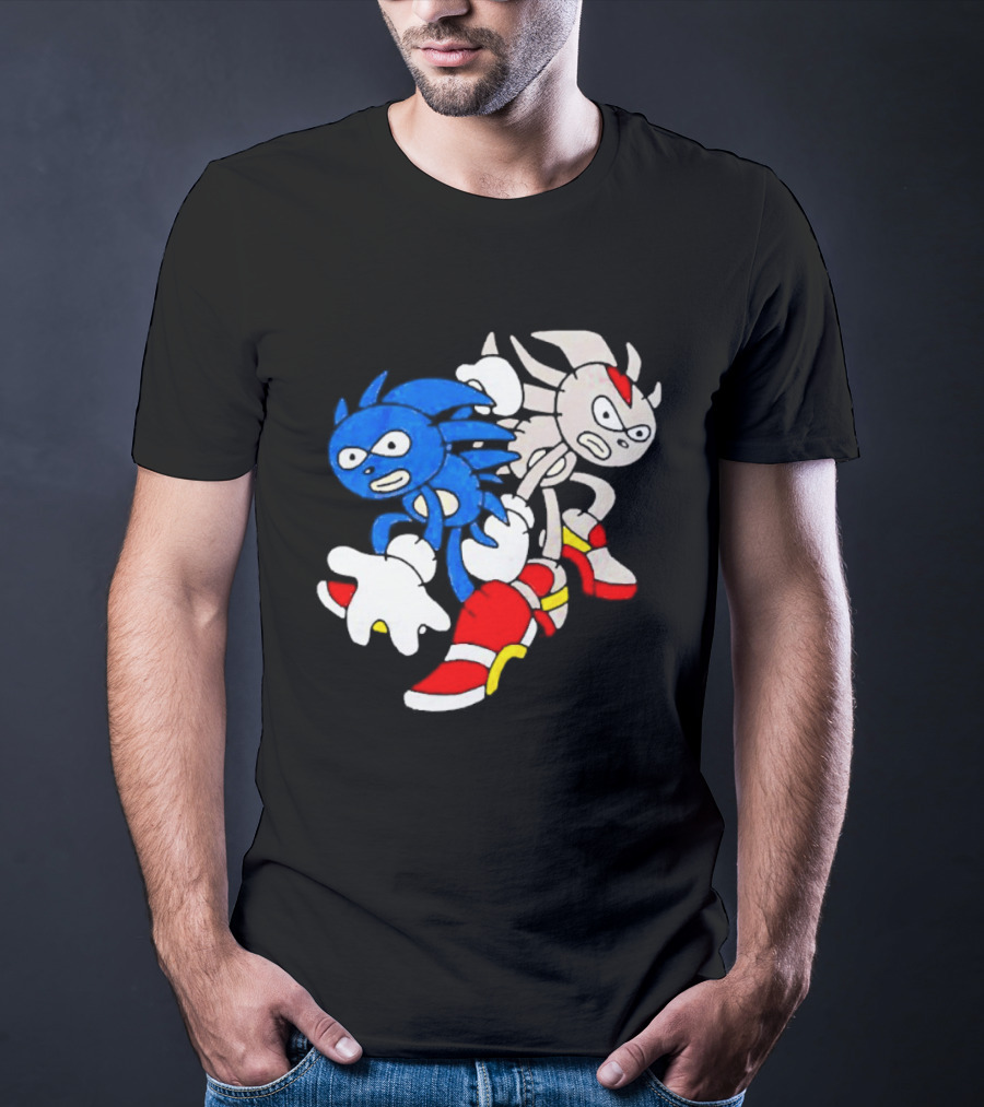 The Hedgehog Sanic And Shedew Adventure Meme Humor T-Shirt