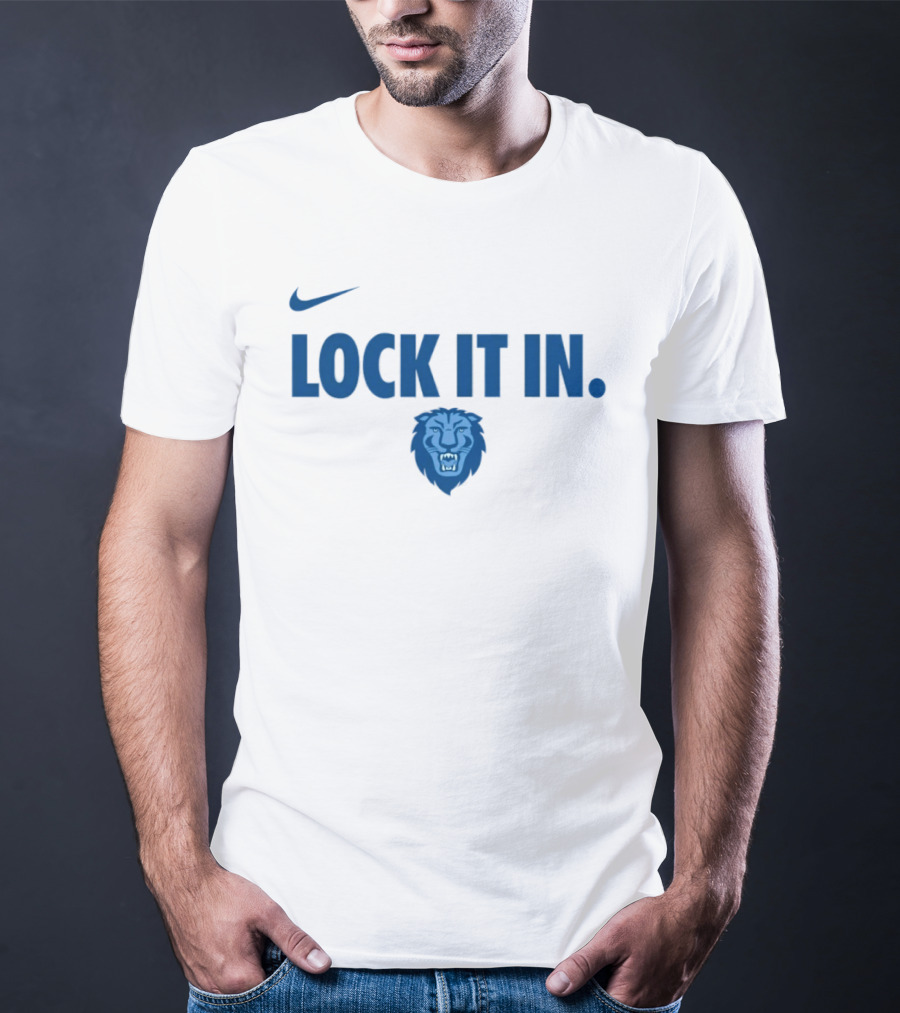 Nike Columbia Lions Lock It In NCAA Sportswear T-Shirt