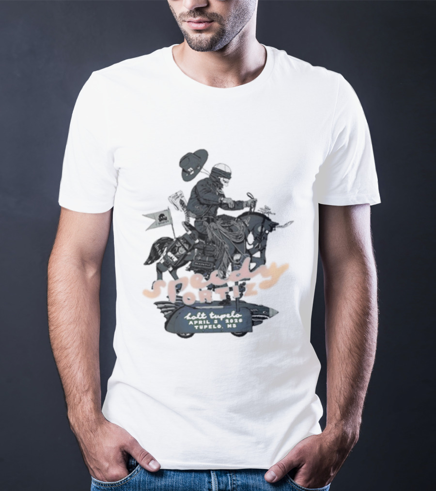 Speedy Ortiz Concert April 3 2026 Tupelo Bolt Event T-Shirt