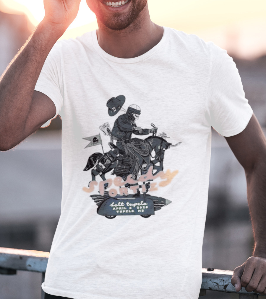 Speedy Ortiz Concert April 3 2026 Tupelo Bolt Event T-Shirt