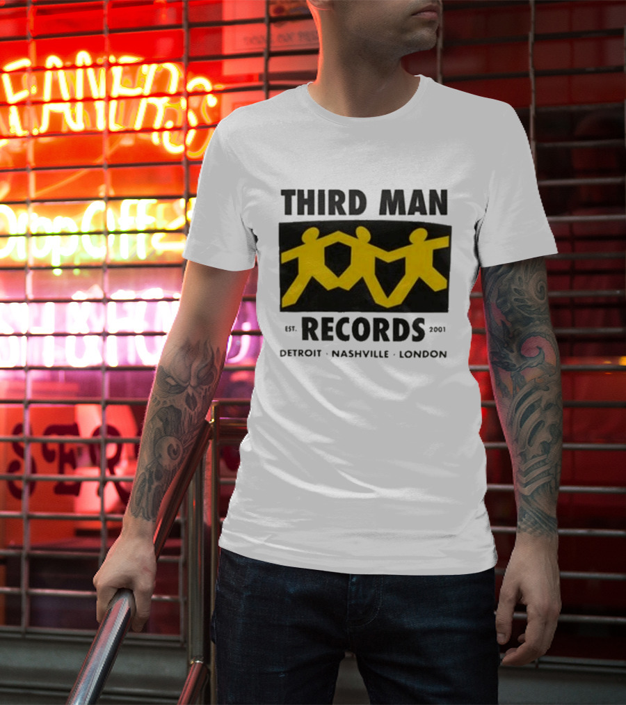 Third Man Records Est 2001 Detroit Nashville London T-Shirt