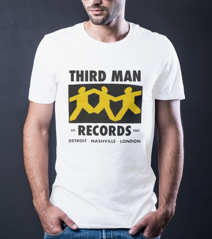 Third Man Records Est 2001 Detroit Nashville London T-Shirt