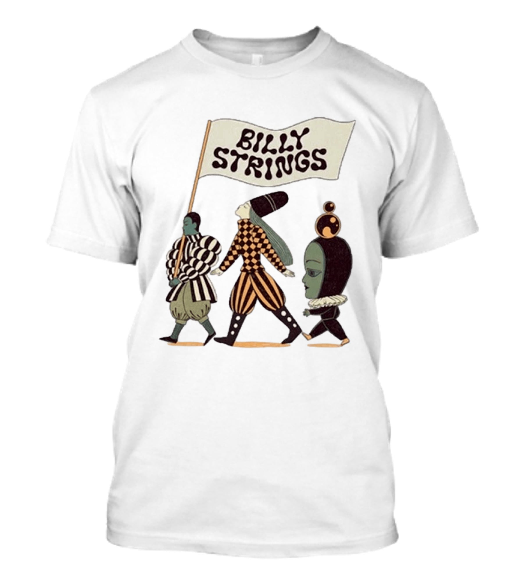 Billy Strings Spring Tour 2026 Parade Marching Characters With Dates T-Shirt