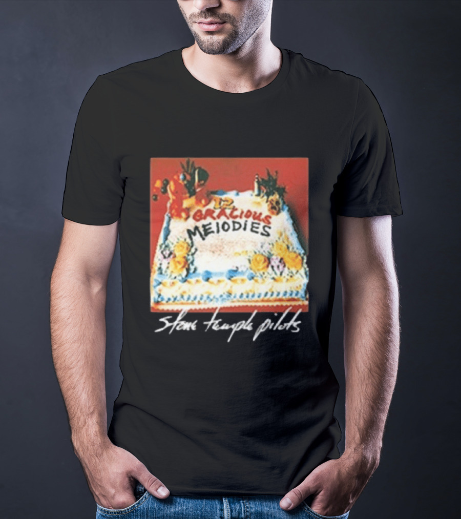Stone Temple Pilots 12 Gracious Melodies Cake Art 30th Anniversary T-Shirt