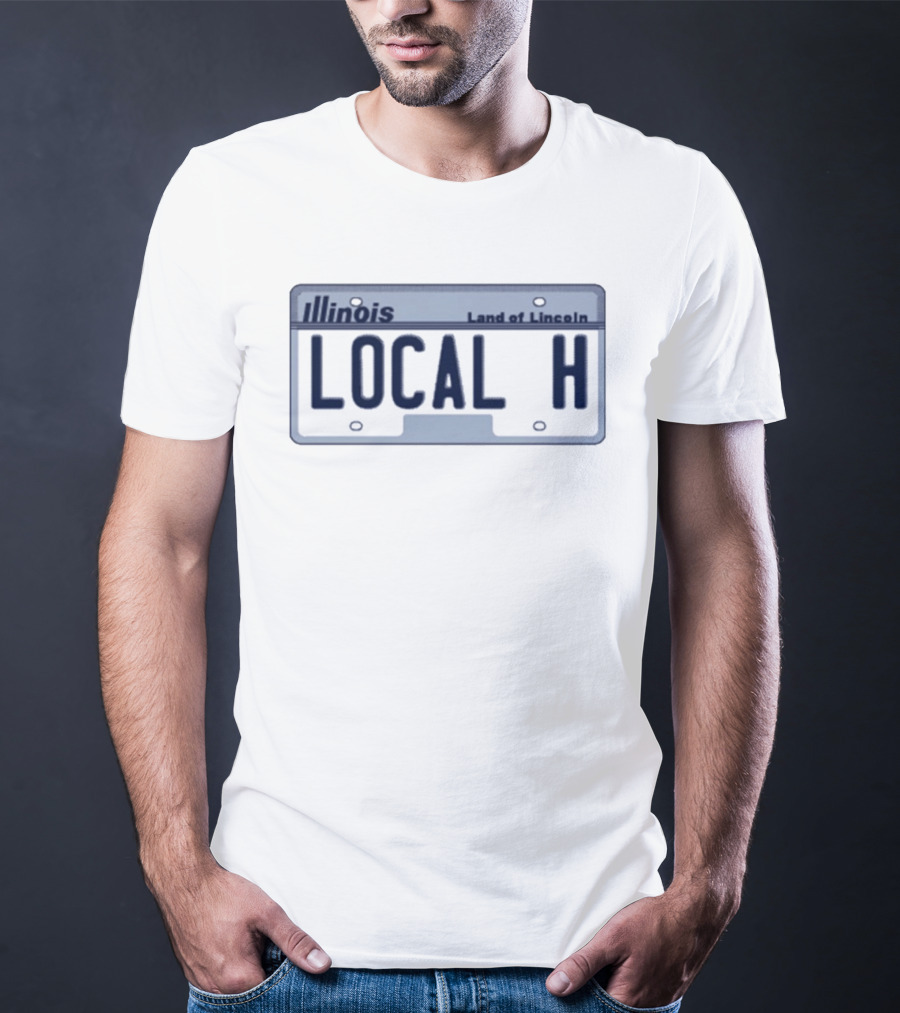 Illinois Local H Land Of Lincoln License Plate T-Shirt