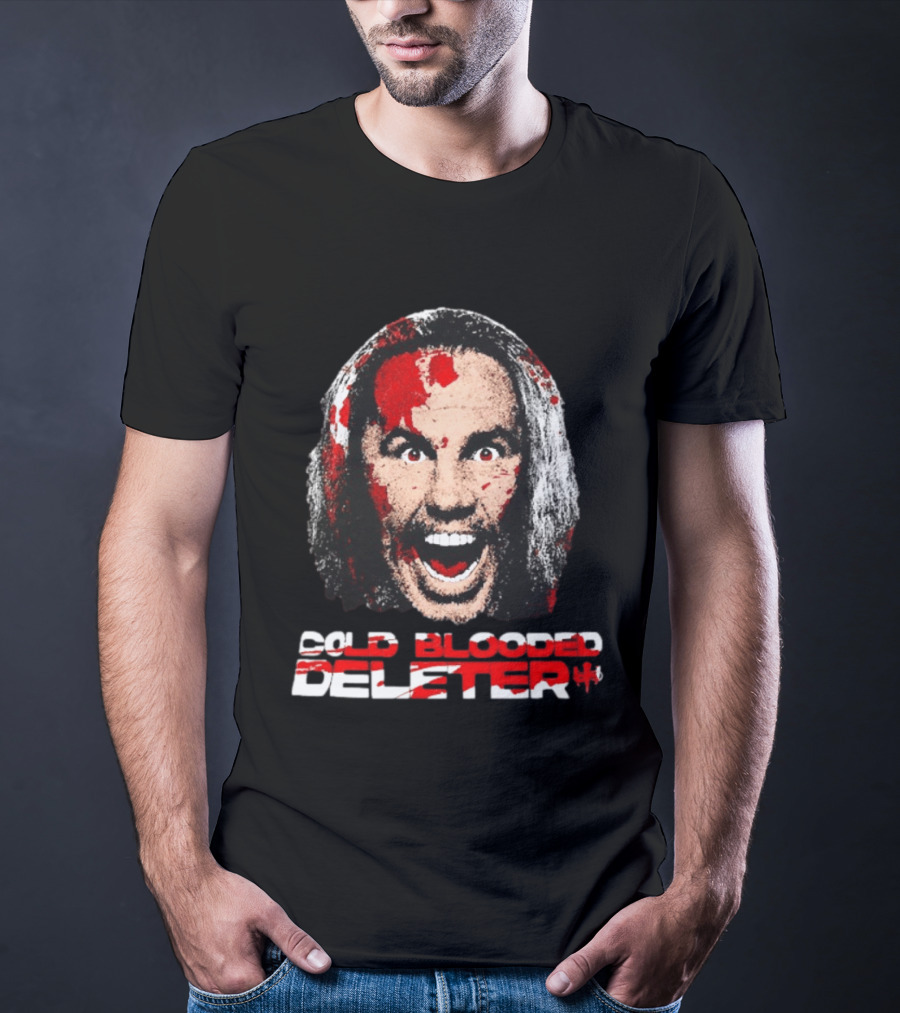 TNA Wrestling Matt Hardy Cold Blooded Deleter Face Paint T-Shirt