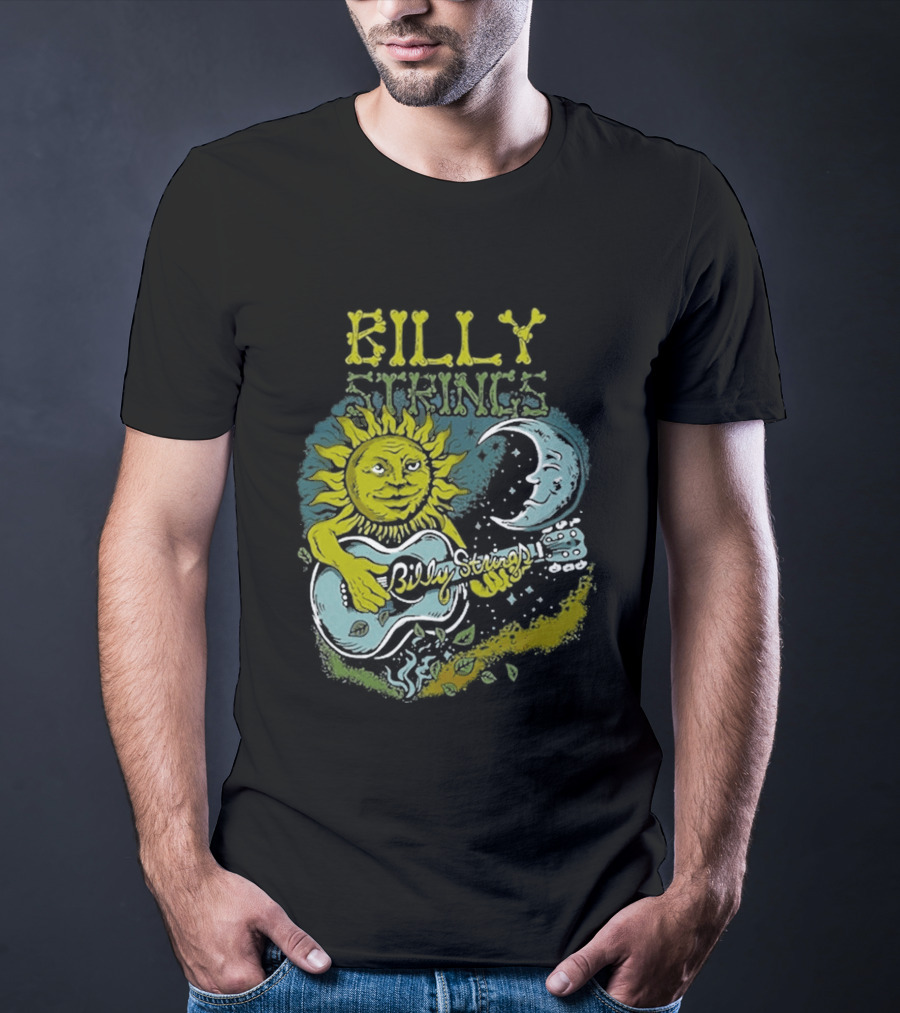 Billy Strings Sun And Moon Guitar T-Shirt