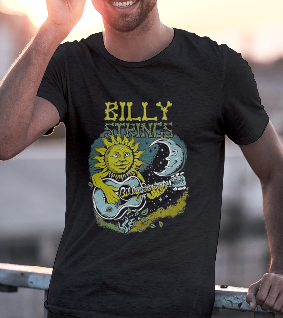 Billy Strings Sun And Moon Guitar T-Shirt