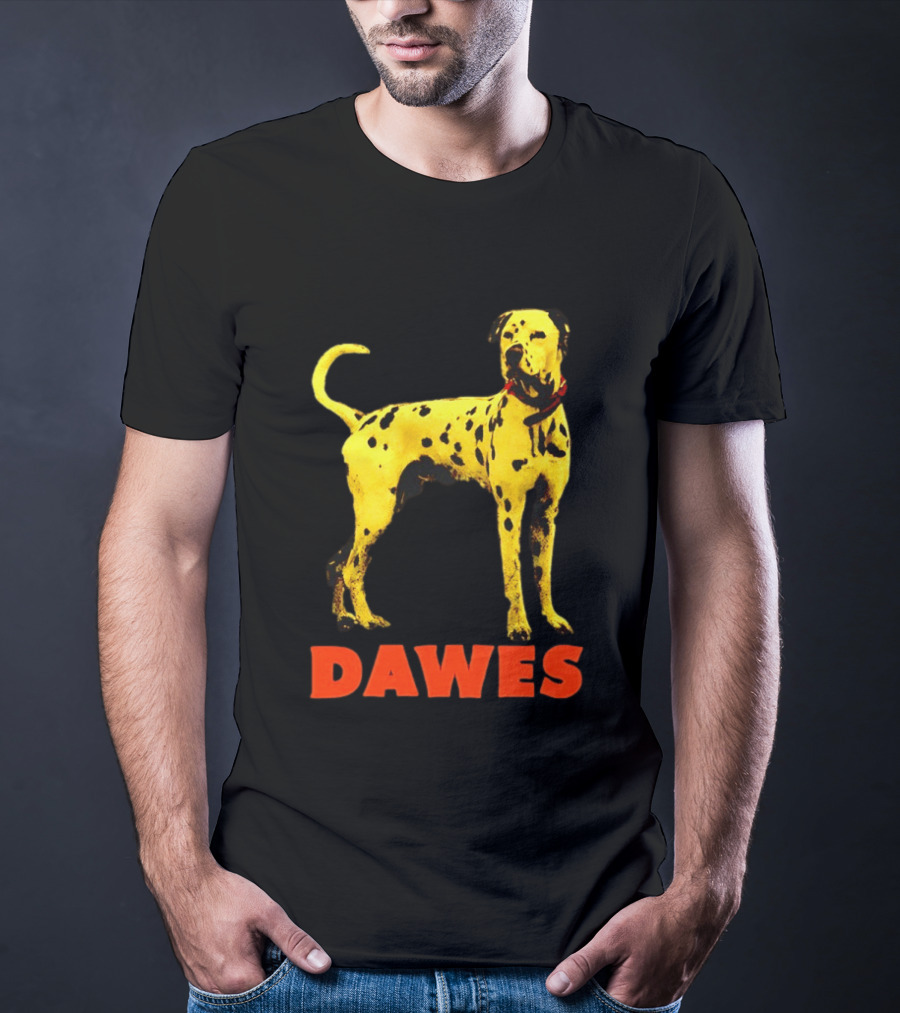 Dawes Dalmatian Dog Yellow And Red T-Shirt