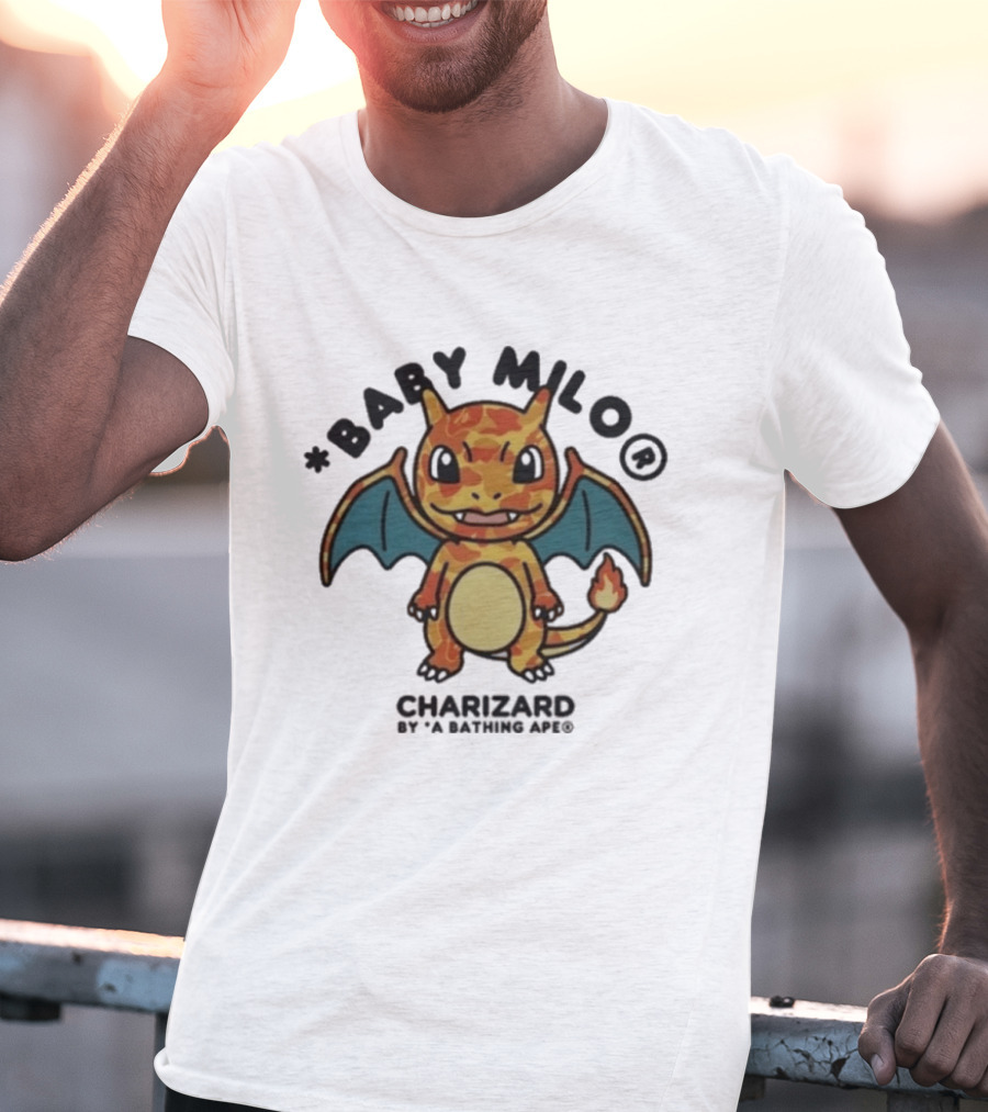 Baby Milo Charizard By A Bathing Ape 2026 Edition T-Shirt