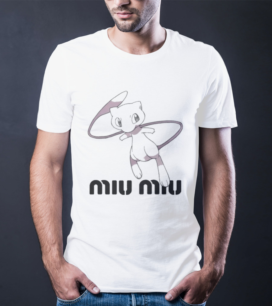 Miu Miu Pokemon Mew Anime Collaboration T-Shirt