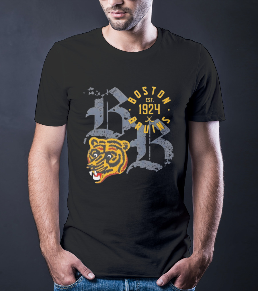 Boston Bruins EST 1924 Long Haul Classic Team Bear T-Shirt