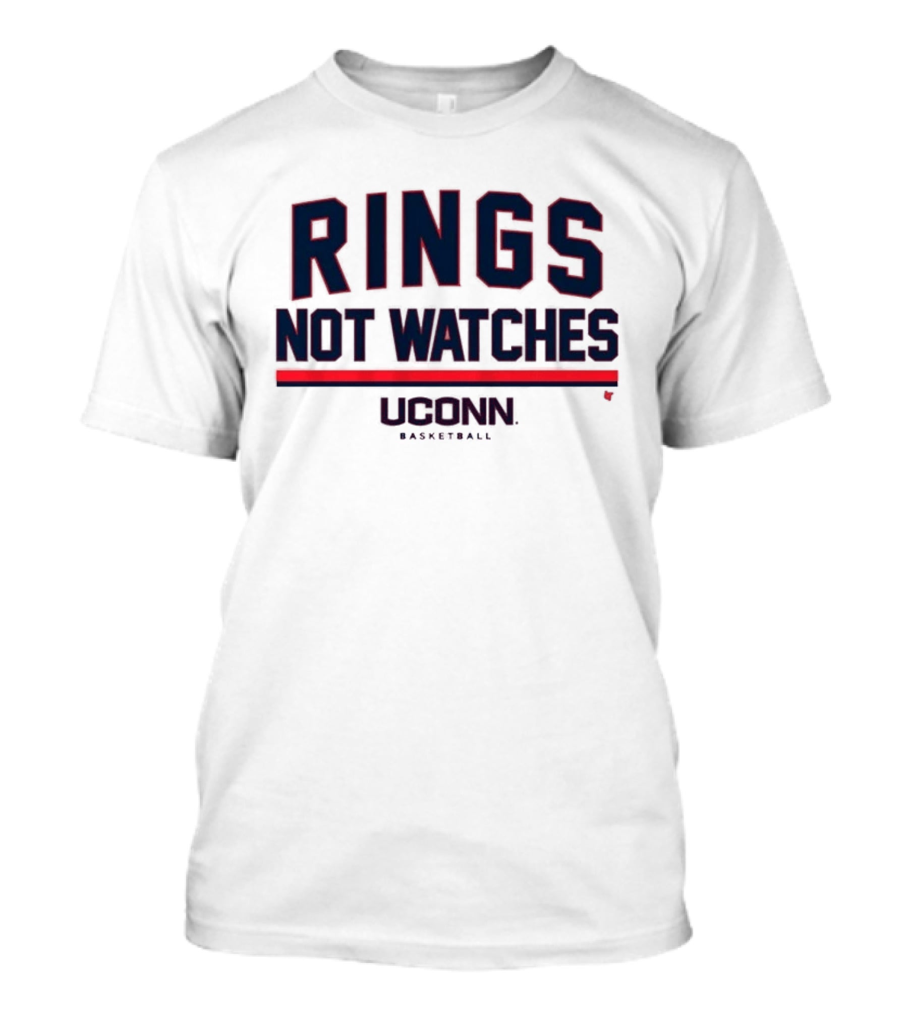 UConn Basketball Rings Not Es T-Shirt