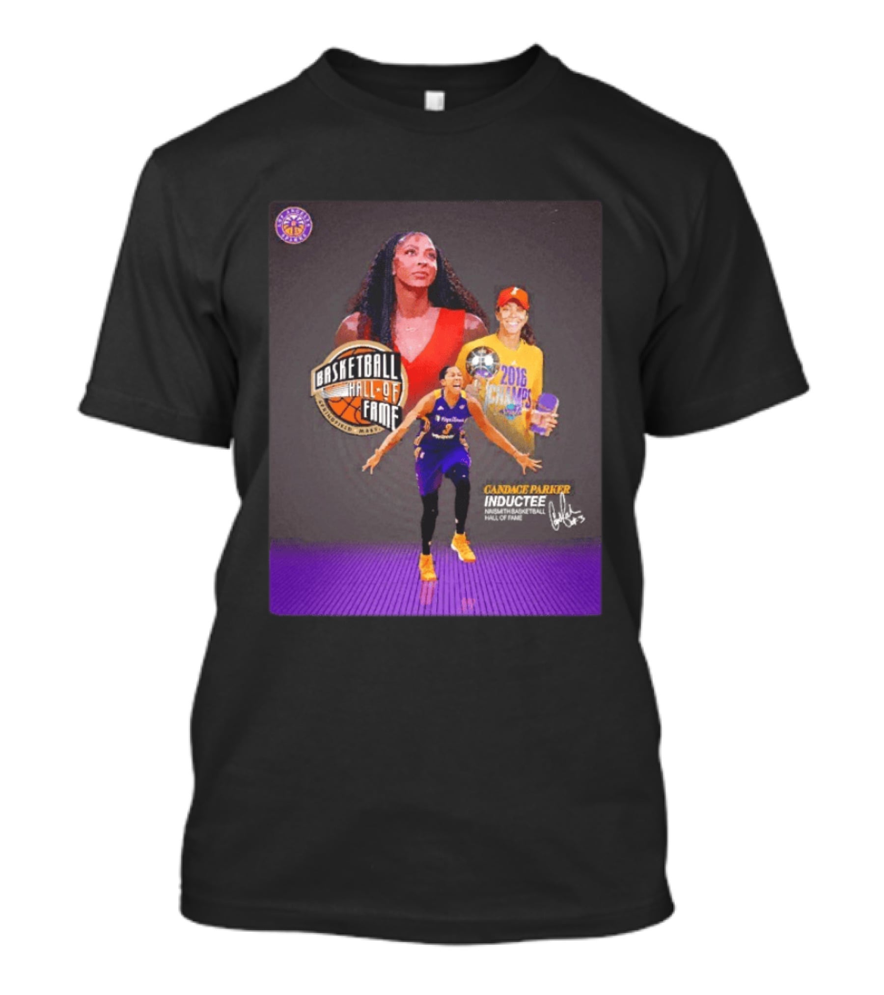 Candace Parker Basketball Hall Of Fame Inductee 2016 Champion Sparks T-Shirt