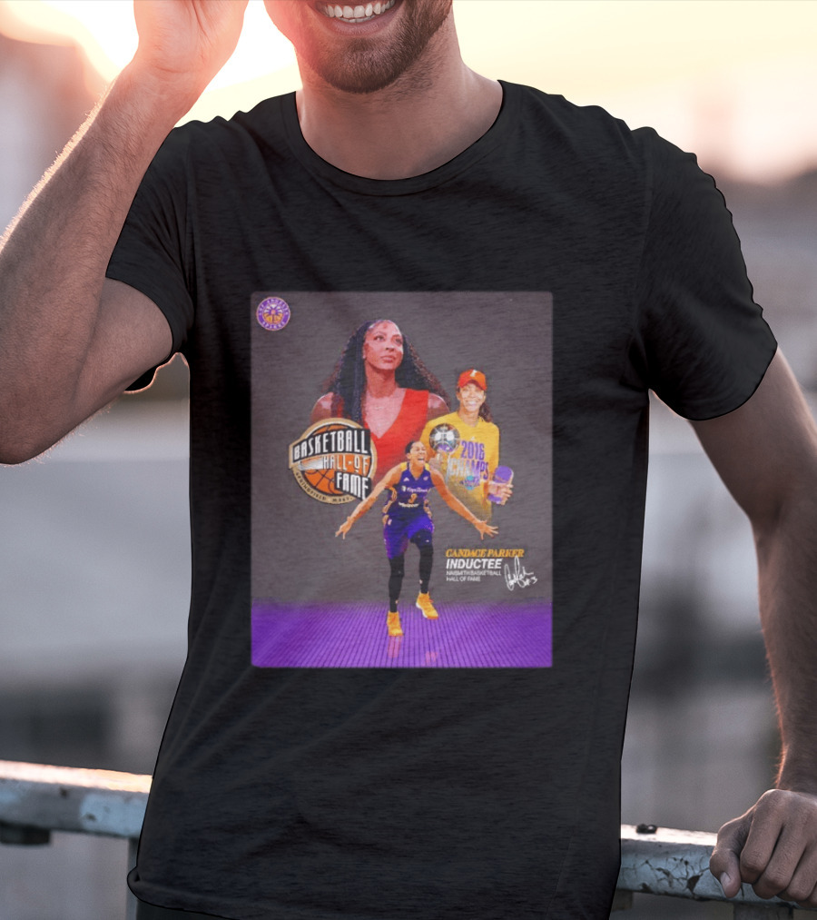 Candace Parker Basketball Hall Of Fame Inductee 2016 Champion Sparks T-Shirt