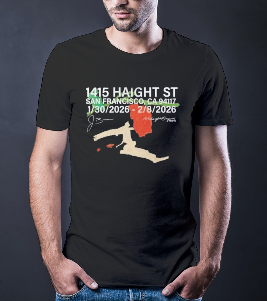1415 Haight St San Francisco J. Brian Midnight Organic 1/30/2026 2/8/2026 T-Shirt