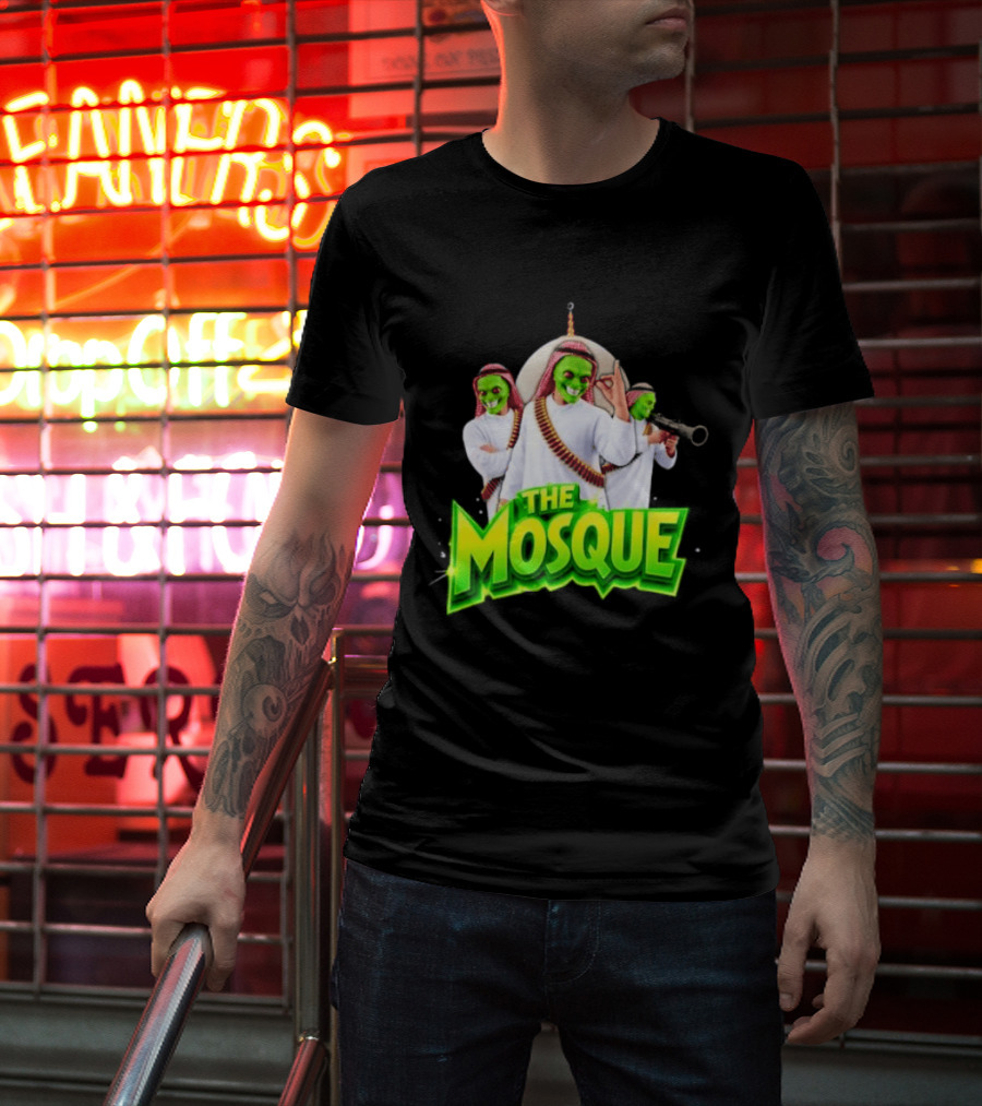 The Mosque Mask Green Faces Characters T-Shirt
