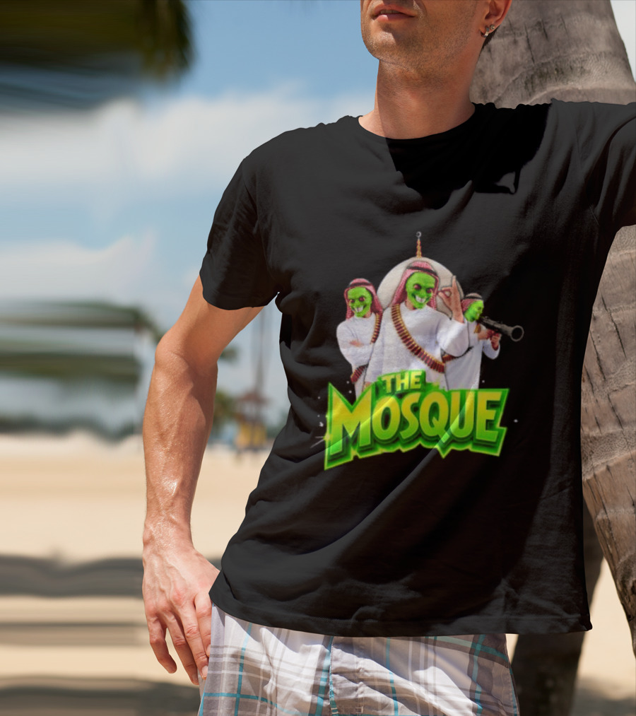 The Mosque Mask Green Faces Characters T-Shirt